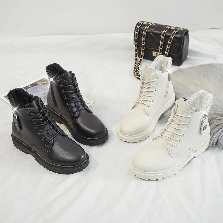 Женские ботинки Martin Новинка 2020 года Сезон осень Полуботинки из натуральной кожи