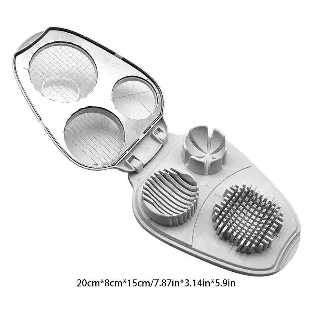 

Egg Slicer Stainless Steel Manual Slicers Hard Boiled Eggs Luncheon Meat Cutter Fruit Vegetable Slicing Kitchen Tool Gadgets