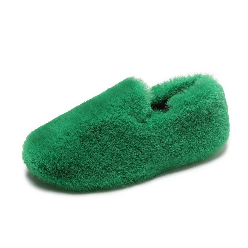 Fashion 2022 Women Winter Slippers Fluffy Fur  Cartoon Warm Plush  High Quality Female Male Indoor Cotton Fluffy House Slides