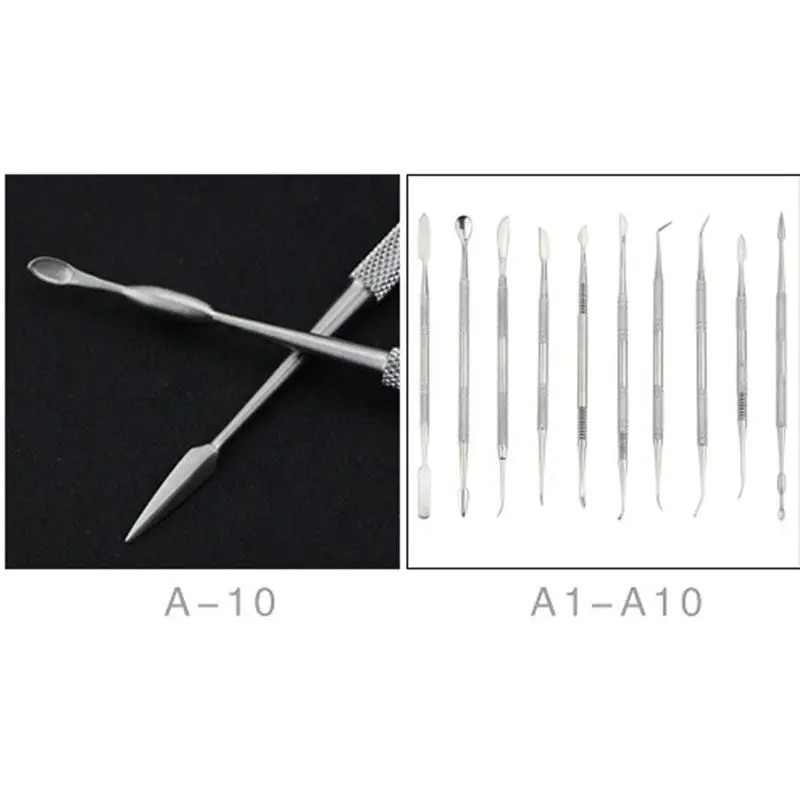 10 шт. скульптурные ножи из нержавеющей стали для моделирования керамических