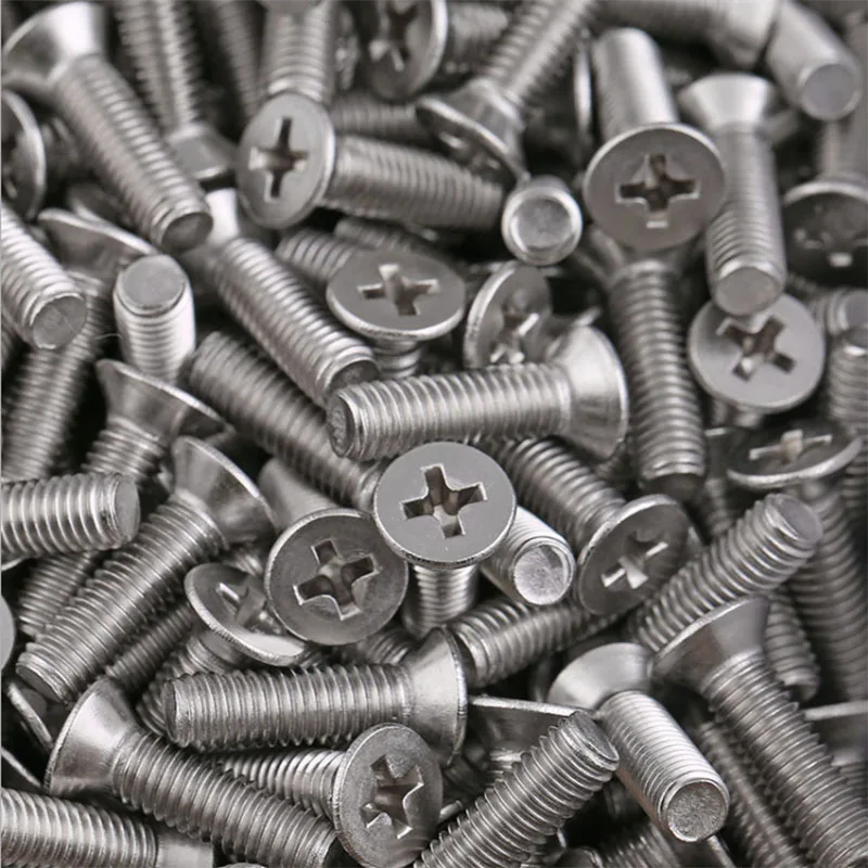 Крестообразный Винт Philips KM 304 Плоский из нержавеющей стали Болт с потайной