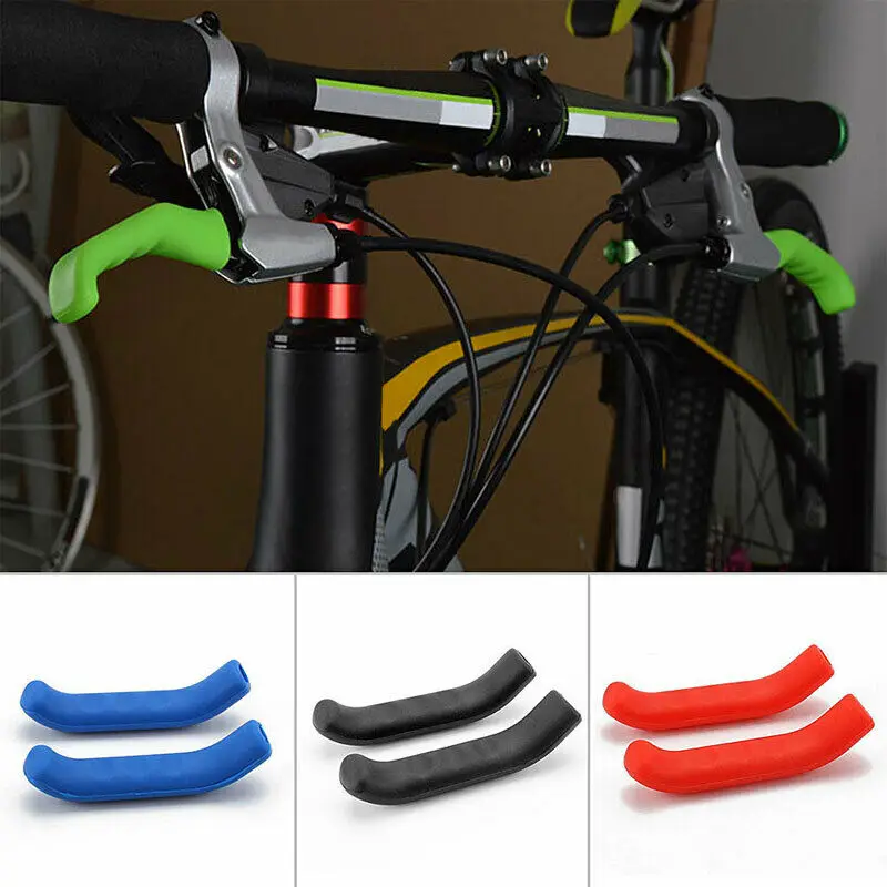 1 Pair Silicone Bicycle Lever Grips Protectors Anti-Skid Bike Brake Handle Sleeve MTB Cycling Cover TH | Спорт и развлечения