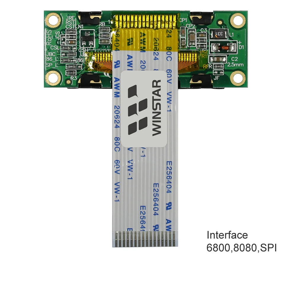 WEO001602B FPC WS0012 16*2 1602 ЖК-панель 6800 8080 SPI I2C дисплей экран модуль 16x2 COG символ OLED - купить