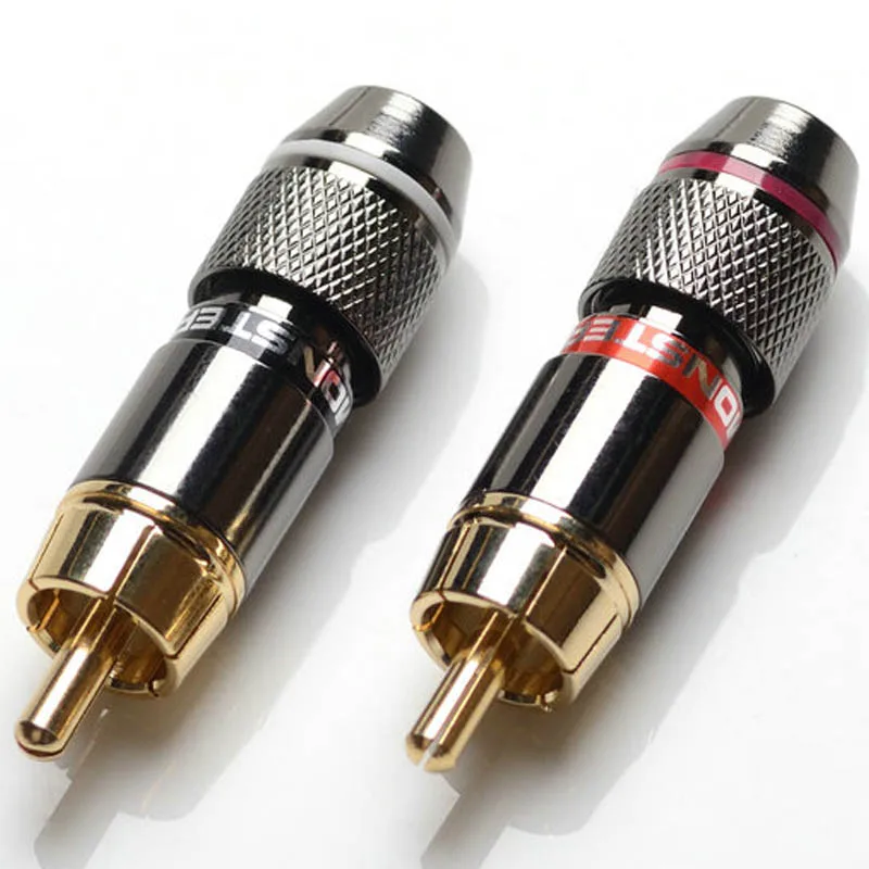 4 шт. самоблокирующиеся аудио-разъемы из чистой меди | Электроника