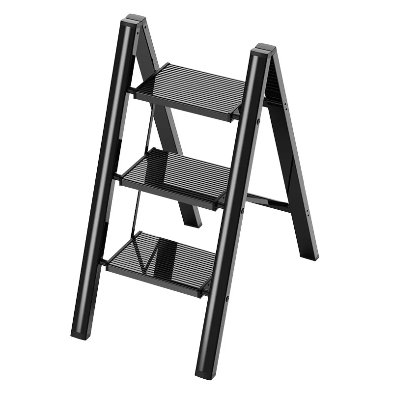 

Ladder Household Folding Stair Thickened Aluminum Alloy Indoor Climbing Stairs Multi-Functional Flower Stand Ladder Trestle