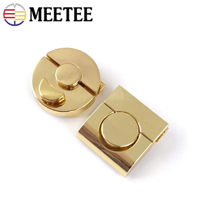 Meetee 2 шт. металлический замок для сумки застежка твист пряжки DIY Сумочка Кошелек