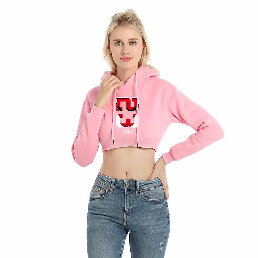 

Women Cotton Sweatshirts Personality 23 Printed Long Sleeves Ladies Pullover Top Blouse Female Sweatshirt Crop Tops Pink