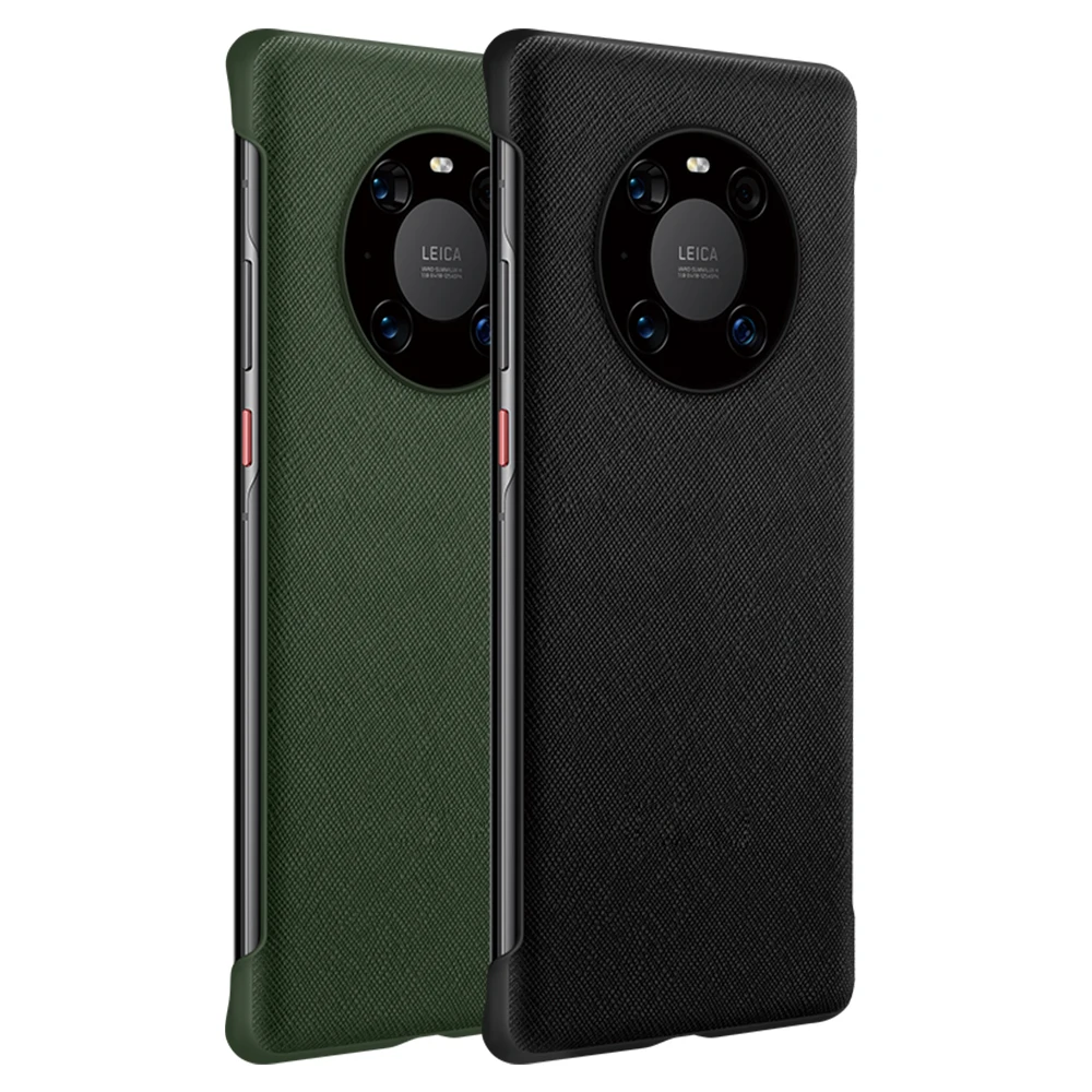 original case for huawei mate 40 pro plus case cross texture pu leather back cover hard case protective capa for mate40 pro free global shipping