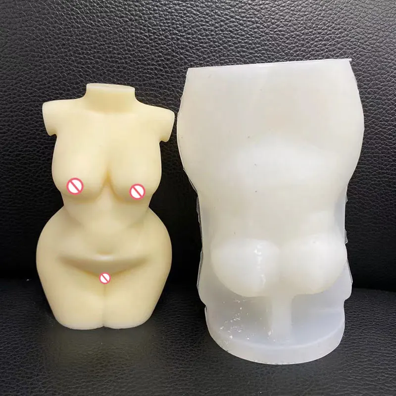 15cm пухлый женского тела лампы в форме свечи прессформы жира для формы телесного