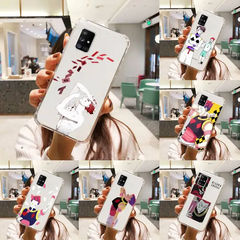 

Hisoka Anime Hunter X hunter Phone Case Transparent For Samsung A51 A50 A71 A70 A81 M60S Note S21 S 20 10 9 8 11 E Plus Ultra