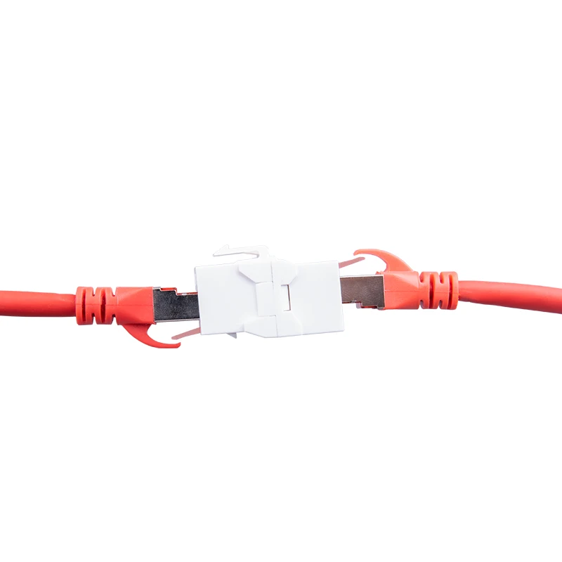 RJ45 Cat5e Cat 6 6A адаптер для трапецеидального искажения женский встроенный