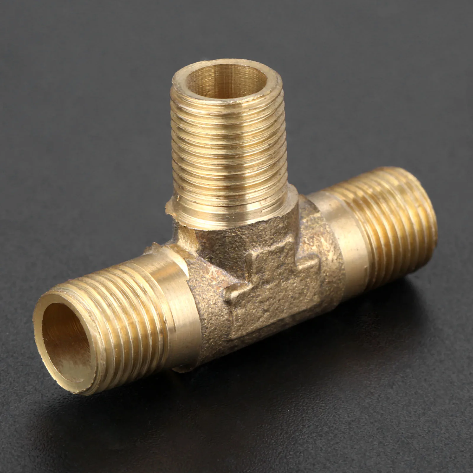 

1/8" 1/4" 3/8" 1/2" Brass Fitting Connector Male Thread 3 Way Pipe Fitting Adapter Coupler Connector For Water Air Tee Type