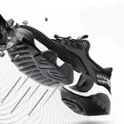 Ботинки мужские сетчатые для защиты от пирсинга, дышащие легкие повседневные кроссовки со стальным носком, защитная обувь для работы, летние