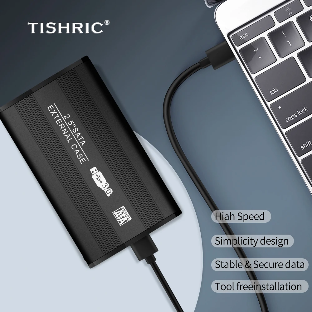 Корпус для внешнего жесткого диска TISHRIC чехол 7 мм 9 Sata к USB Optibay корпус 2 5 дюйма бокс