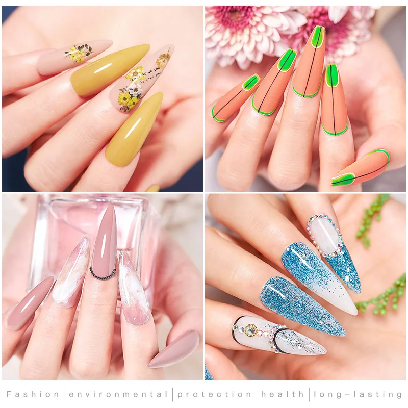 

MTSSII 30PCS Color Gel Nail Polish Set 2021 Spring Glitter Nail Sequins Gel Soak Off UV Gel Semi Permanent Base Top Varishes Set