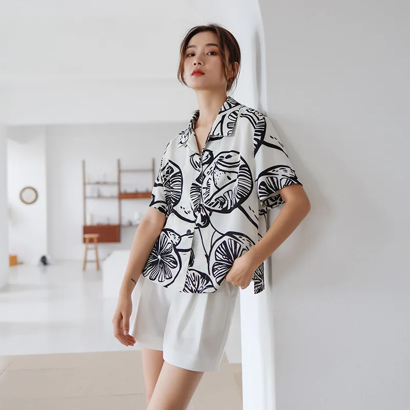 Женская блузка лето 2019 корейский Кардиган-кимоно шикарная Повседневная рубашка