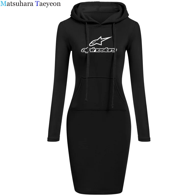 2020 женское платье с принтом звезды сексуальное капюшоном женские платья