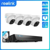 reolink 5mp camera system 8ch poe nvr4 poe ip cameras dome outdoor hd video surveillance kit 2tb hdd rlk8 520d4 5mp