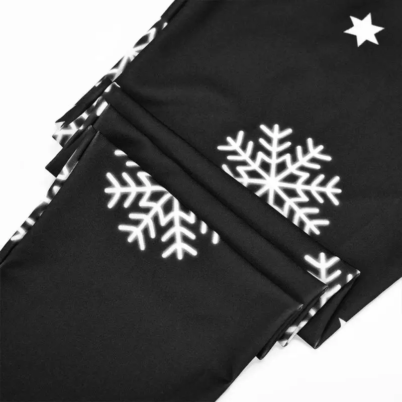 Женские Штаны Для Йоги рождественские легинсы для фитнеса с принтом спортивные