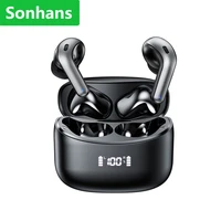 x15 bluetooth 5 0 wireless earphones waterproof headset led display hifi stereo sports earbus with microphone noise cancelling