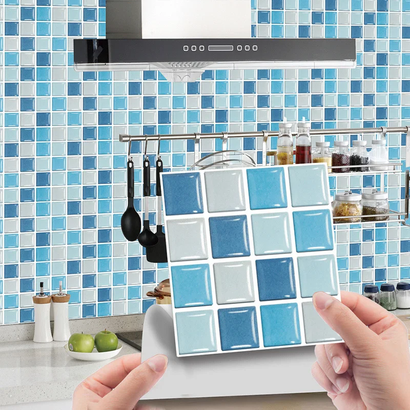 Водостойкие самоклеящиеся 3D-обои fancytile для ванной комнаты Термоаппликации кухни