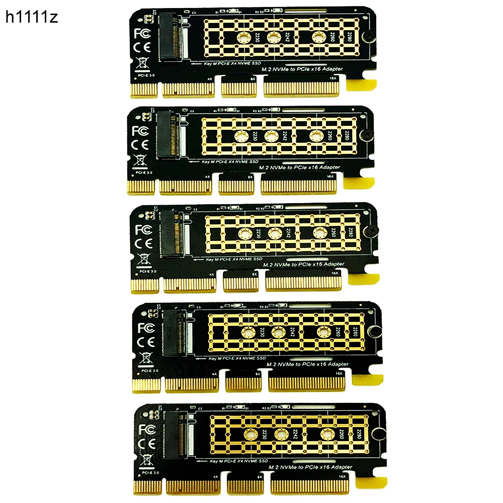 5 шт. M.2 NVME адаптер M2 PCIE к PCI Express X16 X8 X4 Raiser SSD E Расширительная карта для 2230 2280 SSD|Платы