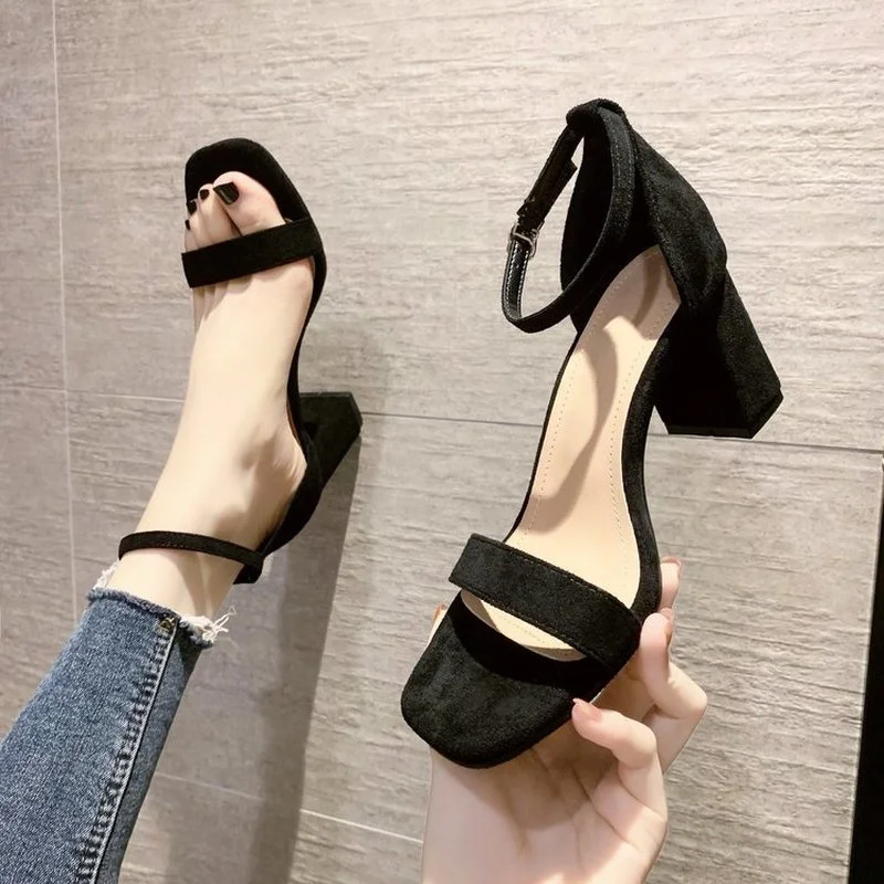 

2021 Hot Summer Women Shoes Pumps Dress Shoes High Heels Boat Shoes Wedding Shoes Tenis Feminino With Peep Toe Sandals Casual