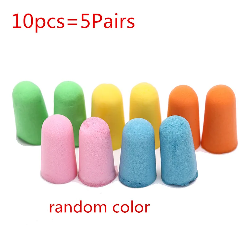 

1/5/10pair Soft Foam Ear Plugs Sound insulation ear protection Aviation anti-noise sleeping plugs foam Ear plugs in capsule