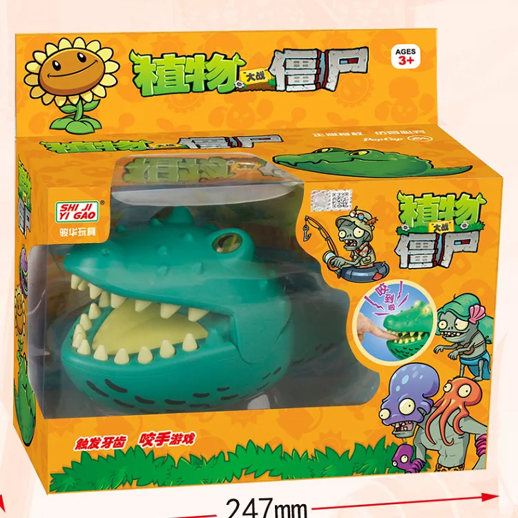 

3 Styles Plants vs. Zombies Action Figure Game Character Model Bite Hand Toy Big Mouth Flower Mechanical shark kids Christmas gi