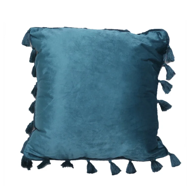 

Наволочки сплошной Цвет хлопок и лен Ленточки Hug дома простой литературы и искусства Стиль квадратная подушка крышка