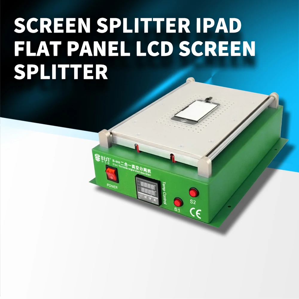 

Разветвитель экрана большого размера, Плоский ЖК-дисплей 12 дюймов, Встроенный вакуумный насос, инструменты для ремонта, мощность