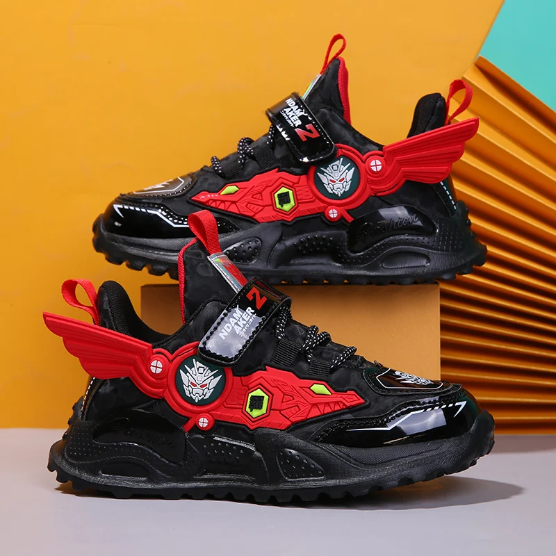 

Детские кроссовки для бега; Коллекция 2021 года; Сезон весна; Детская спортивная обувь с дышащей сеткой; Модная обувь для мальчиков с героями м...