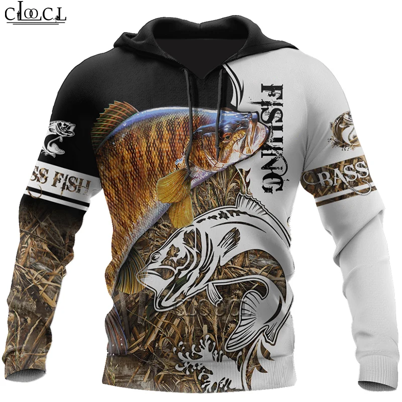 

CLOOCL Newest Green Bass Fishing 3D Print Harajuku Hoodies Men Women Harajuku Sports Casual Fashion Hot Selling Hoody Pullover