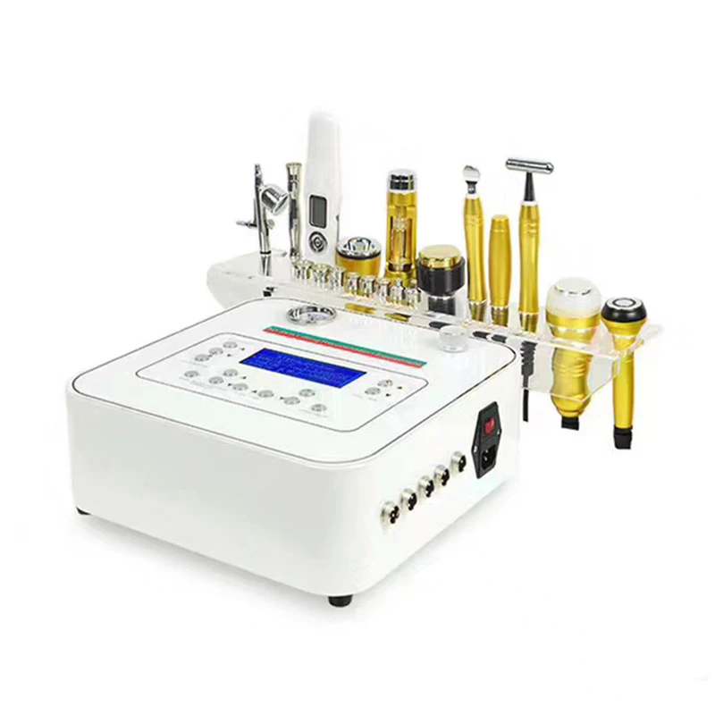 10 в 1 микротоков лифтинг лица машина electropration омоложения кожи microdermebrasion аппарат