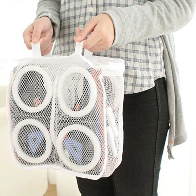 Подвесные сухие кроссовки сетчатые мешки для стирки защита обуви аксессуары