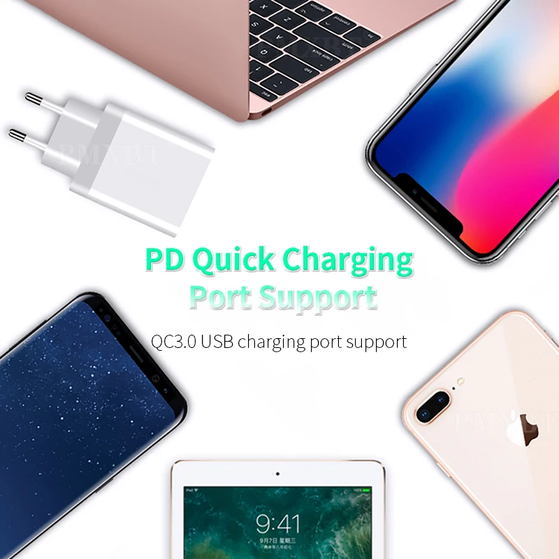36 Вт с разъемом USB Type C PD зарядное устройство Quick Charge 4 0 3 Быстрая зарядка стандарта