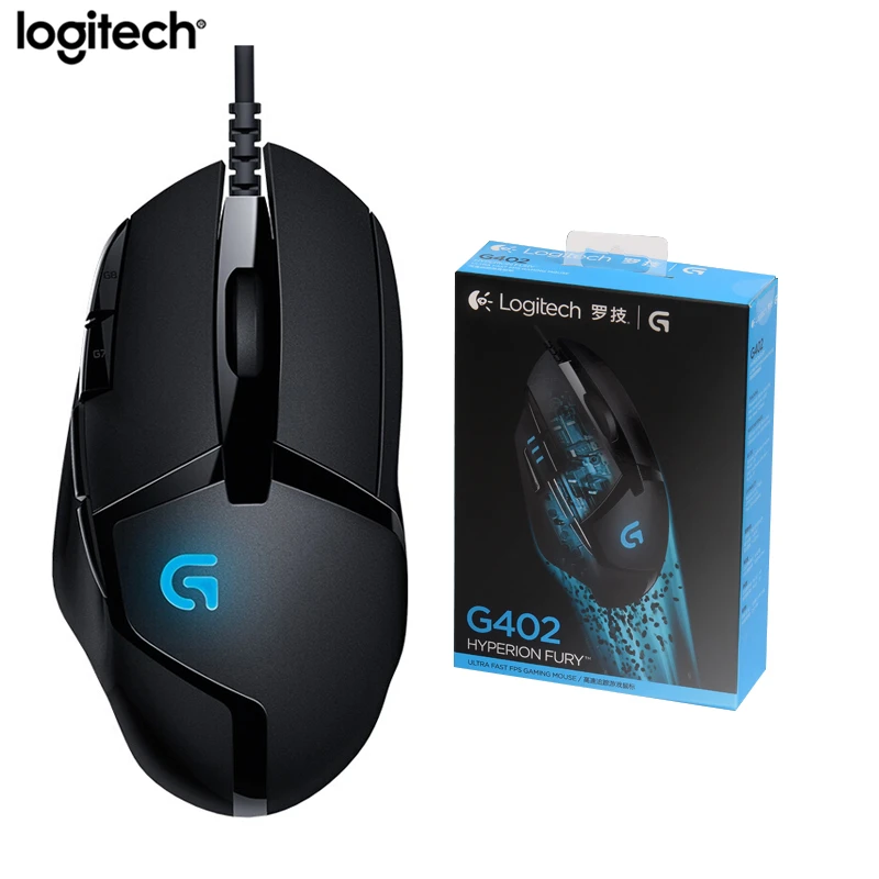 G402 Оригинальная Проводная программируемая игровая мышь lotech G403/G502/MX518/G402/G302/G102/G300s RGB игровая офисная Поддержка мыши Настольный Lap - Цвет: G402