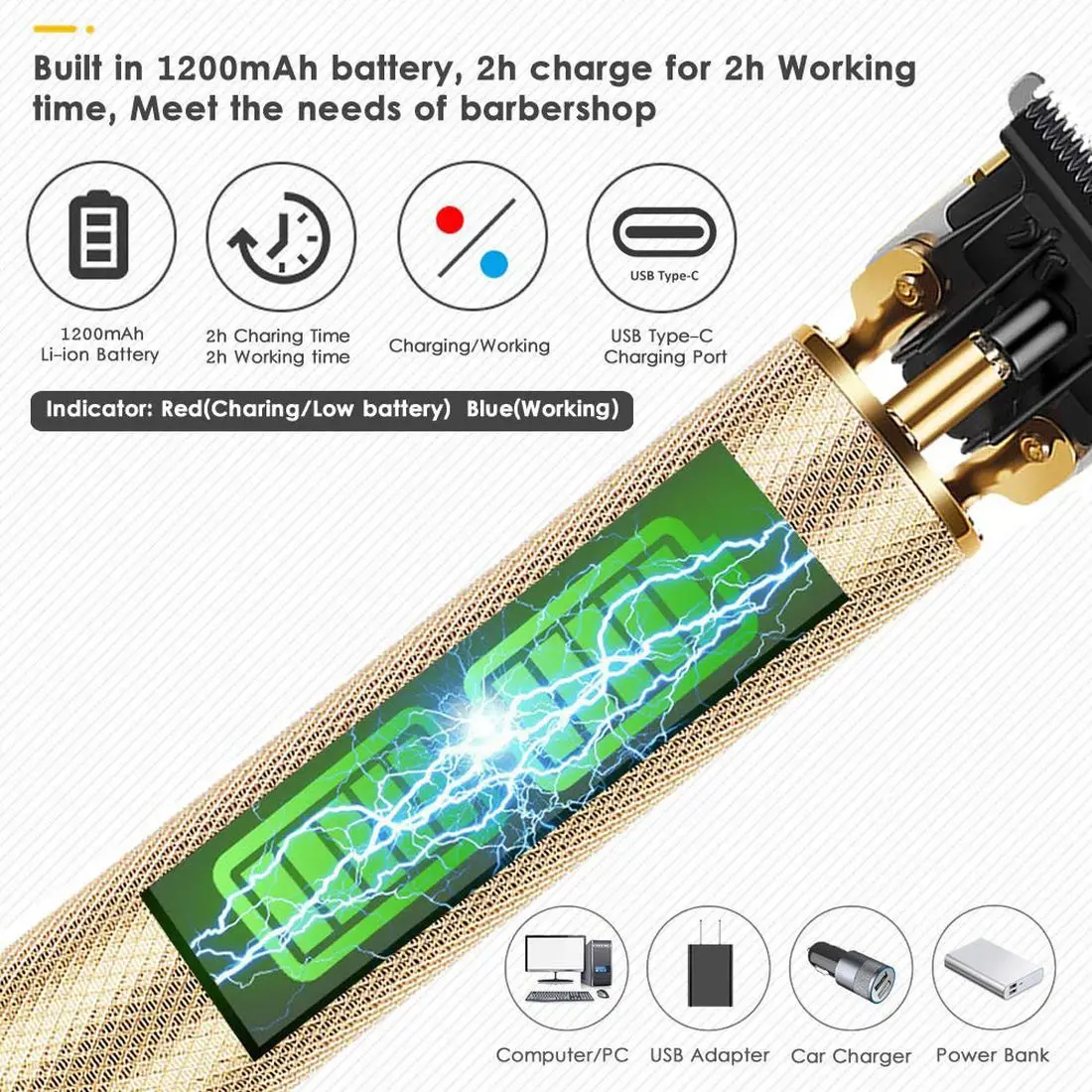 

Beard Shaver Razor Hair Cutter Shaving Machine Salon Tools Cordless Shaver Trimmer 0mm Electric Men Barber Hair Cutting Machine