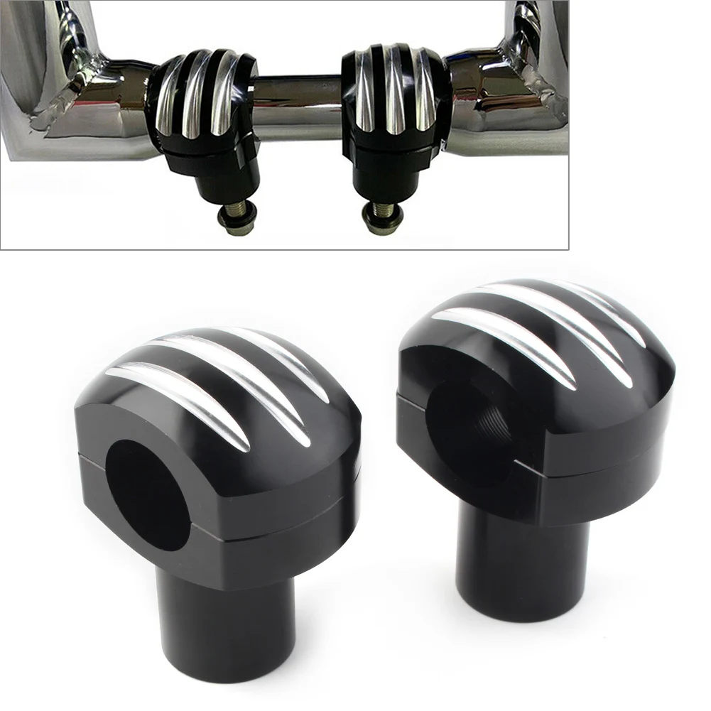 

Universal 25mm Motorbike Handlebar Handle Bar Adapter Risers Clamp Mounts For Harley Fatboy For Honda Suzuki Yamaha Kawasaki