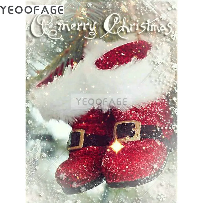 DIY 5D Diamond Painting Craft Home Decor Christmas shoes full Square Embroidery Dmc Cross Stitch rhinestone | Дом и сад