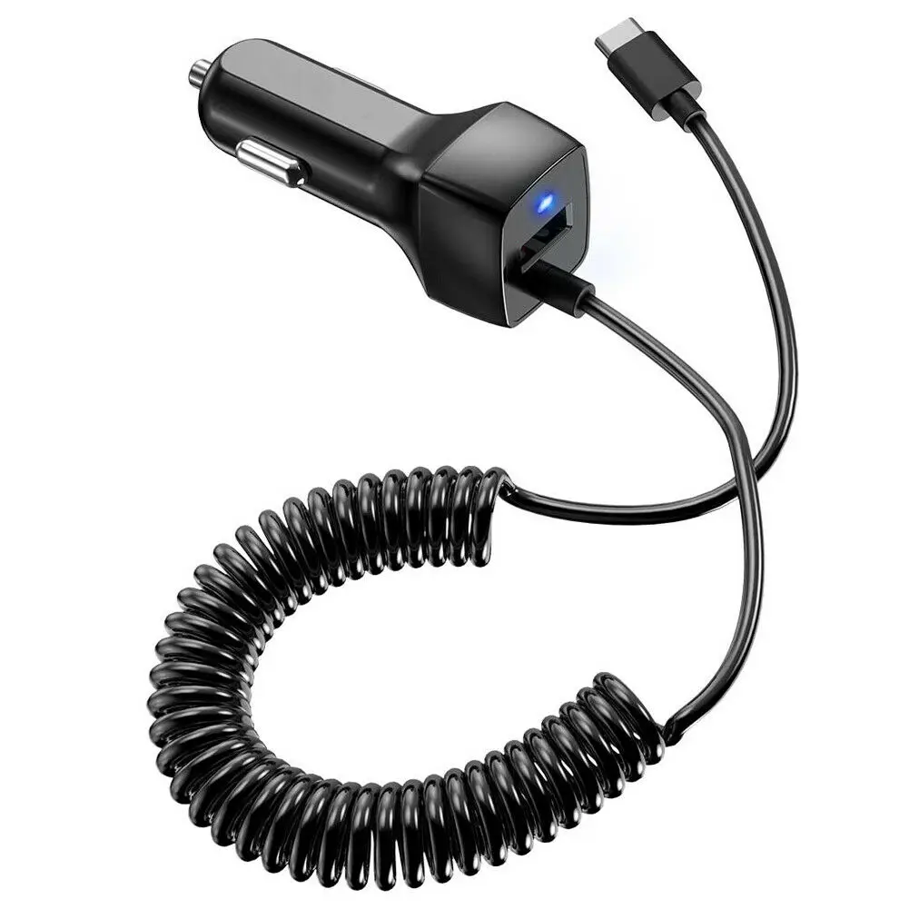 Универсальный двойной зарядное устройство usb для iPhone X XR XS Max Micro Тип usb C кабель для зарядки в автомобиле для samsung S8 S9 плюс