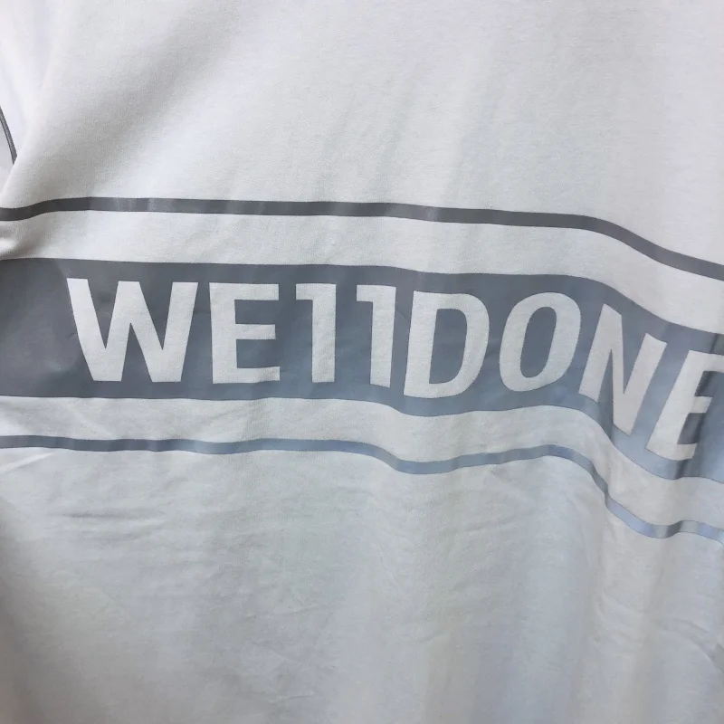 

Oversized Reflective WELLDONE T-shirt Men Women Best-Quality We11 Done WELL DONE Top Tee