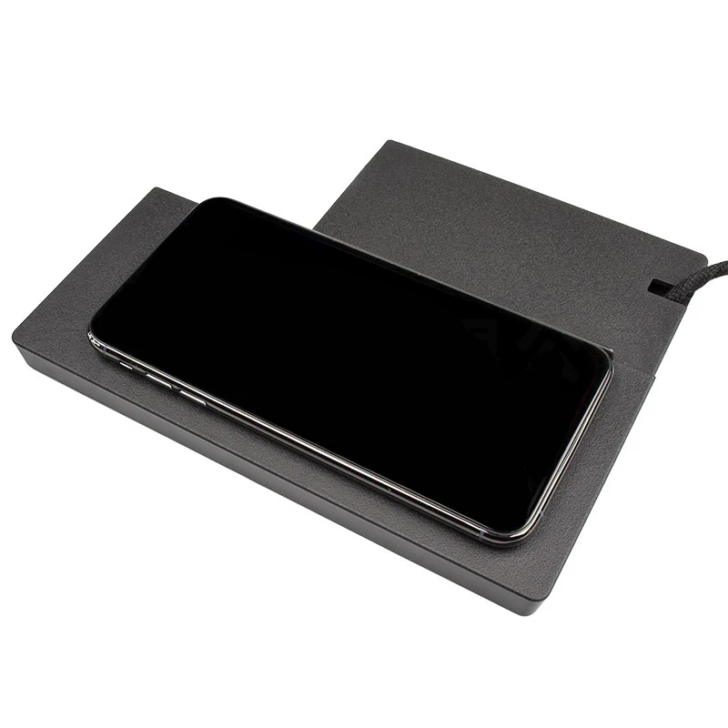 

Car Qi Wireless Charger,10W QI Phone Charging Storage Box for A6L A7 14-18 Fast Charging Plate