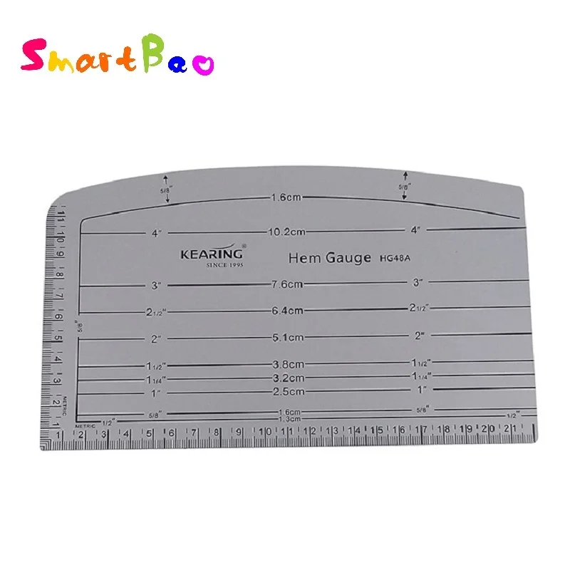 

8" Tailor Measure Ruler 22cm Metal Sewing Ruler Clothing Patchwork Template HG48A