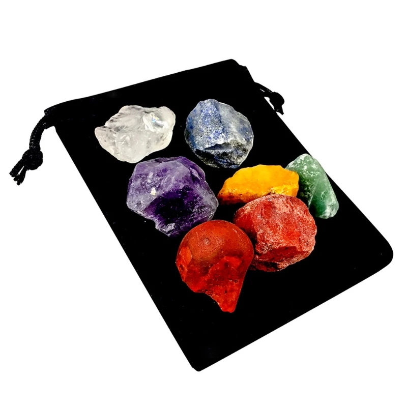 

Natural Beautiful Color Mineral Specimen , Energy Healing Stone Set Q9QF