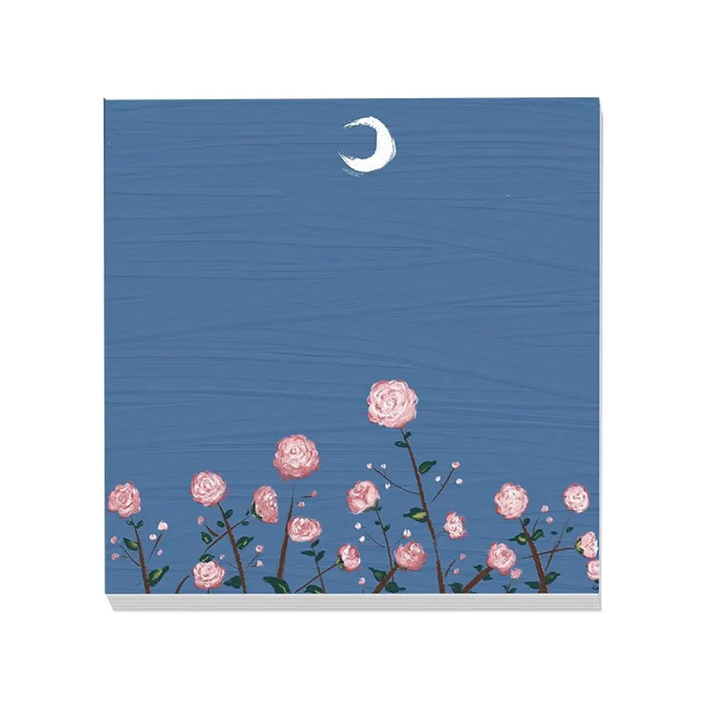 Блокнот для заметок с изображением неба облаков Луны 90 страниц стикеры