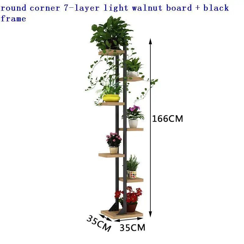 

Подставка для горшка Terraza, интерьерная подставка для растений, деревянная подставка для комнатных и уличных растений, украшение для балкона, подставка для цветов