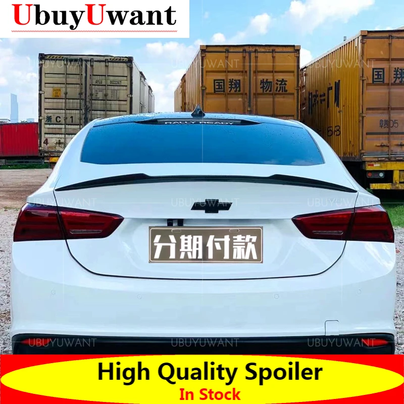 

Спойлер для Chevrolet Malibu XL, глянцевый спойлер из углеродного волокна на 2016-2021 год, стильные аксессуары M4 для заднего крыла, автомобильный спойле...