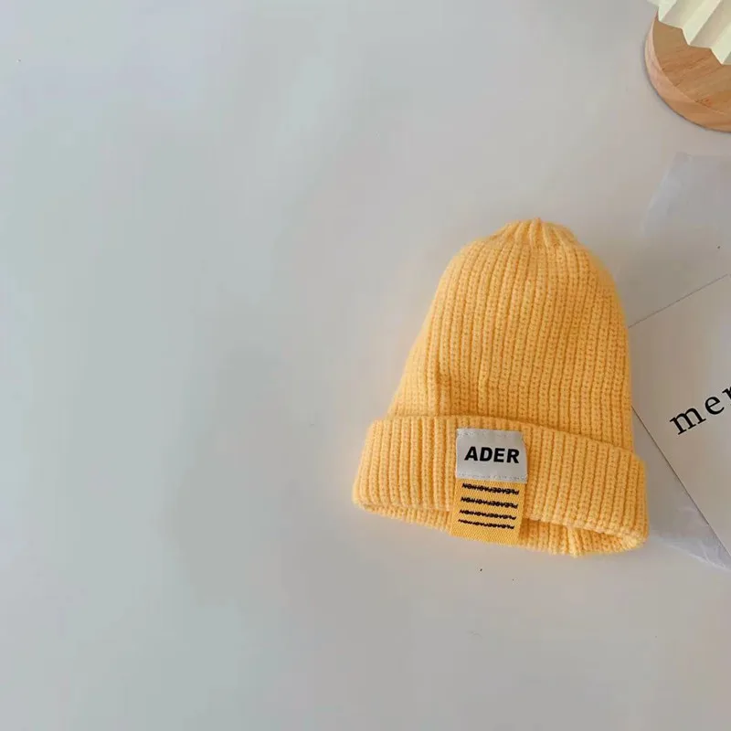 Осень 2021 новинка детская вязаная шапка в Корейском стиле для колледжа с большими