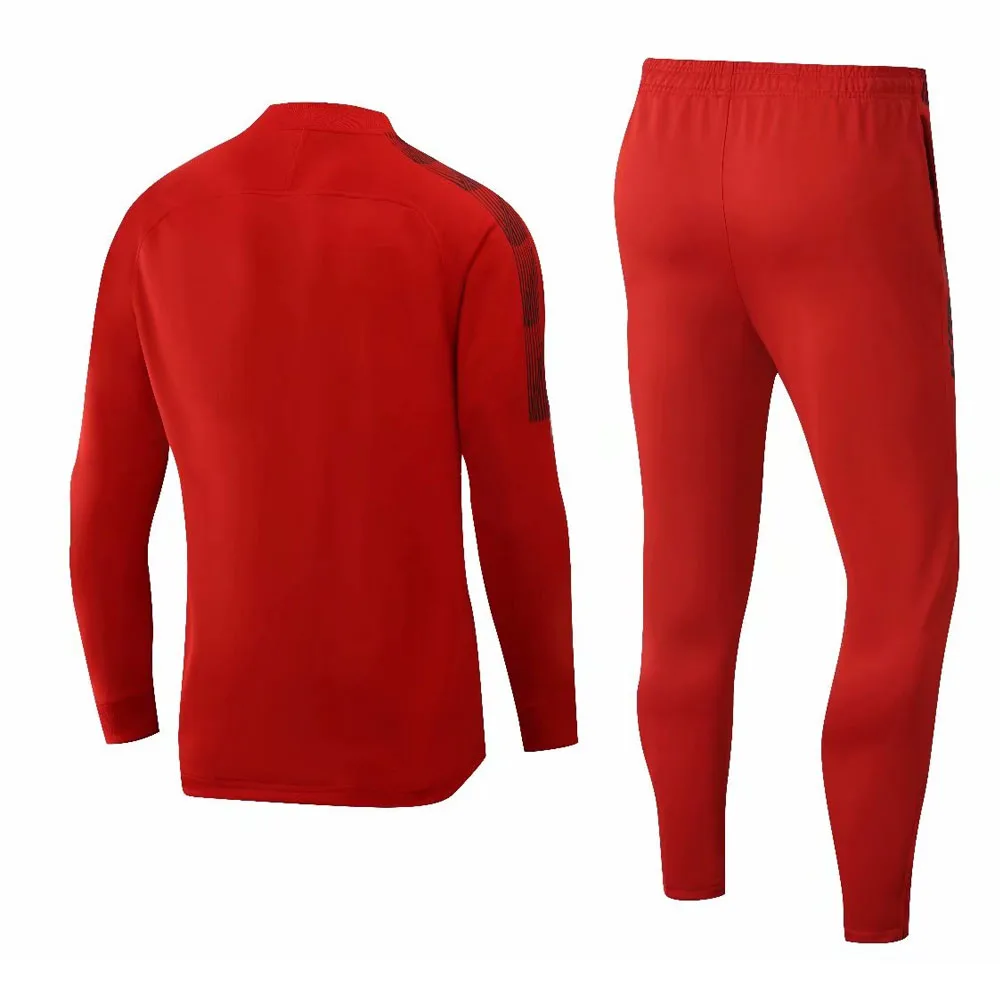 LIDONG детские для взрослых с длинным рукавом комплекты футбольные куртки бега